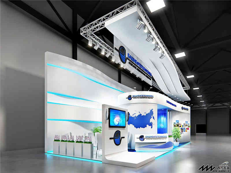 上海航天機電股份有限公司參展上海新國際博覽中心展覽設計展臺搭建2